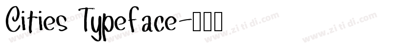Cities Typeface字体转换